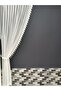 2 Wings Background Curtain White Tufted Floral 2 Wings Tulle Background Curtain