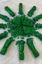 Green Halay Handkerchief, Bridal Handkerchief, Sequined Halay Handkerchief 10 Pieces