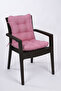 Neva Pofidik Pink Backrest Chair Cushion with Special Stitched Laces, 44X88 cm