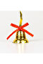 Christmas Ornament, Bell with Ribbon, Gold - Pack of 12, 2.5X3 cm - 2