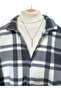men's shirt collar oversize cotton lumberjack shirt - 2