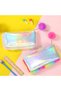 Plush Pencil Case School Prep Pencil Bag Soft Colored Plush Pen Holder - 2