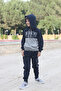 Bronx boy printed hoodie and kangaroo pocket top and bottom tracksuit - 5