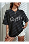 Unisex Be Happy Printed T-Shirt