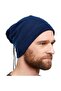 Navy Blue Fleece Neck Collar Beanie