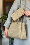 Sand Combination Color 5 Compartment Women's Hand and Shoulder Bag Fast Shipping Quality Product 2120 - 2