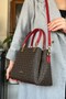 Red Combination Color 5 Compartment Women's Hand and Shoulder Bag Fast Shipping Quality Product 2120 - 7