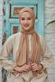 Combed Cotton Shawl Hazelnut - 5