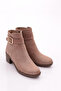 Women's Heeled Boots Mink Nubuck Genuine Leather 96623294 - 2