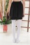 Cotton 4 Season School Pantyhose, Girl's Plain Pantyhose Casual Socks, - 8