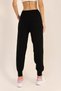 Black Pocket Detailed Cord-Tied Knitted Trousers - 7