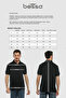 Men's Red Pocketless Polo Collar Bessa Printed Cotton T-Shirt - 3