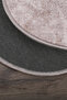 Nova Mink Oval 60x100 + 50x60 cm 2-Piece Bath Mat Set Non-Slip Base Washable Toilet Seat Set - 4