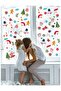 Christmas Decorations, Santa Claus, Candy, Christmas Tree and Ornaments, Decorative Glass Stickers