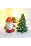 Pine Tree and Santa Claus Christmas Candle New Year Gift - 2