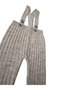 Hanging Buttoned Baby Kids Knitwear Leggings Salopet Stone Color - 2