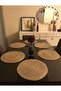 Handmade Placemat Wicker Tableware 1 Piece Tableware Organizer Plate Coaster Stylish Decor - 6
