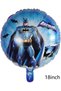 Black Number Bat with Balloons Batman Concept 6 Years Birthday Party Balloon Set Batman Theme Party Set - 3