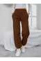 Thick Cotton Sweatpants with Legs and Elastic Waist