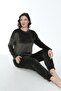 Women's Winter Sleep More Written Soft Velvet Pajama Set - 7
