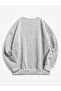 Brooklyn Printed Unisex Oversize Black-Grey Double Sweathirt - 4
