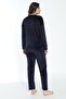 Women's Winter Gorgeous Written Soft Velvet Pajama Set - 5