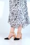 500 Syh-Gold Suede 8cm Heeled Women's Shoes - 3