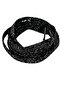 120 Cm Glitter Flat Laces, Casual and Sports Shoelaces, 1 Pair, Black with Silver Glitter - 2