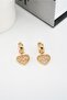 Women's Vip Series Baguette Zircon Stone Dangle Heart Model Clip-on Set of 2 Earrings