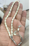 Mother of Pearl Stone Barley Cut 6*9 mm Natural Natural Stone Rosary - 3