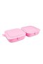 4 Compartment Double Covered Lunch Box Diet Container Storage Container Lunch Box - 3