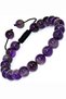 Amethyst (Crown Chakra, Peace and Comfort Healing) Natural Stone Bracelet 8 Mm
