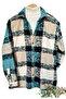 Men's shirt collar oversize cotton lumberjack shirt