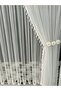 Sheer Curtain and Drapery Curtain Tasseled Drapery Curtain Set - 8