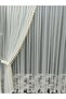 Sheer Curtain and Drapery Curtain Tasseled Drapery Curtain Set - 4