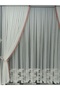 Sheer Curtain and Drapery Curtain Tasseled Drapery Curtain Set - 4