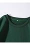 Letter Graphic Lined Sweatshirt Green - 5