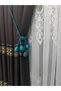 4 Ball Backdrop Curtain Gathering Apparatus for Cornice, Petrol Green Ceiling Bracket, Curtain Decoration, Curtain Rope - 4