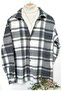 men's shirt collar oversize cotton lumberjack shirt