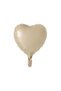 1 Year Old Bohemian Mini Birthday Set Nude Cream Color Brown Heart - Cream Color Foil Number Balloon - 4