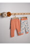 Baby Cotton Printed Elastic Leg Set of 2 Single Bottoms 3-18 Months - 5