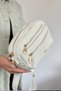 Medium-Sized 5-Compartment Women's Shoulder Bag/Crossbody Bag 2183 White Set - 4