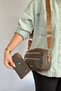 Medium Size 5 Compartment Women's Shoulder Bag Crossbody Bag 2183 Kahvetaba combination