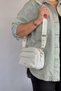 Medium-Sized 5-Compartment Women's Shoulder Bag/Crossbody Bag 2183 White Set - 3