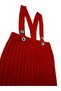 Suspended Buttoned Baby Kids Knitwear Leggings Salopet Red - 6