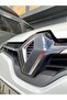 مجموعة ملصقات غطاء شعار Renault Megane 3 / عملية تجميل متوافقة مع حافظة 2013 / أسود مصقول - 5