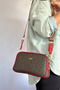 S3 Medium Size Daily 5 Compartment Crossbody Women's Shoulder Bag 2053 red - 3