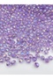 10mm Lilac / Light Purple Color Honeycomb Model Acrylic Beads with Janjan, Jewelry Bag Beads (100gr, ~200 Pieces) - 2