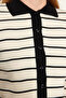 Siyah Crop Polo Yaka Triko Body Hırka TWOAW24HI00384 - 5