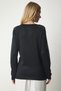 Women's Black Jewelled Transparent Sleeve Detailed Glitter Knitwear Sweater PF00018 - 6